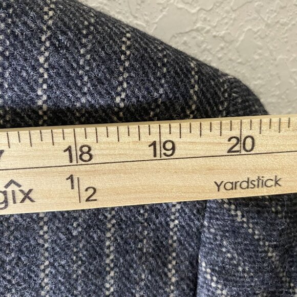 S. Cohen Prestige Cashmere Wool Blend Varsity Blazer Jacket 44 Tall Gray Pinstri - Picture 12 of 16